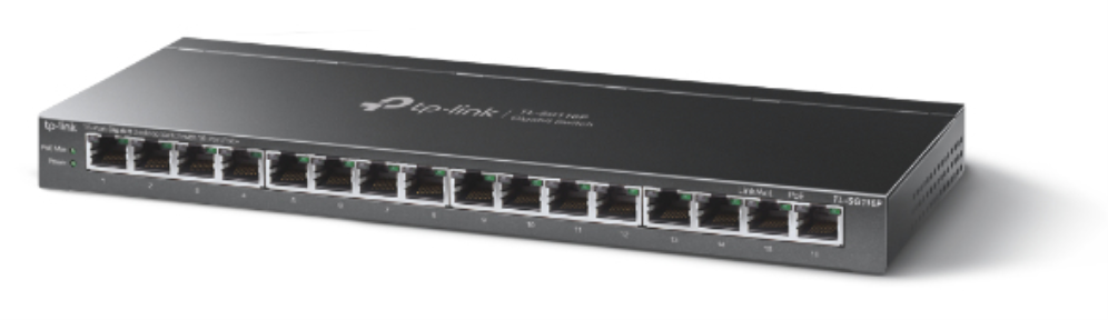 SWITCH TP-LINK TL-SG116P 16 PUERTOS POE+ - detalle