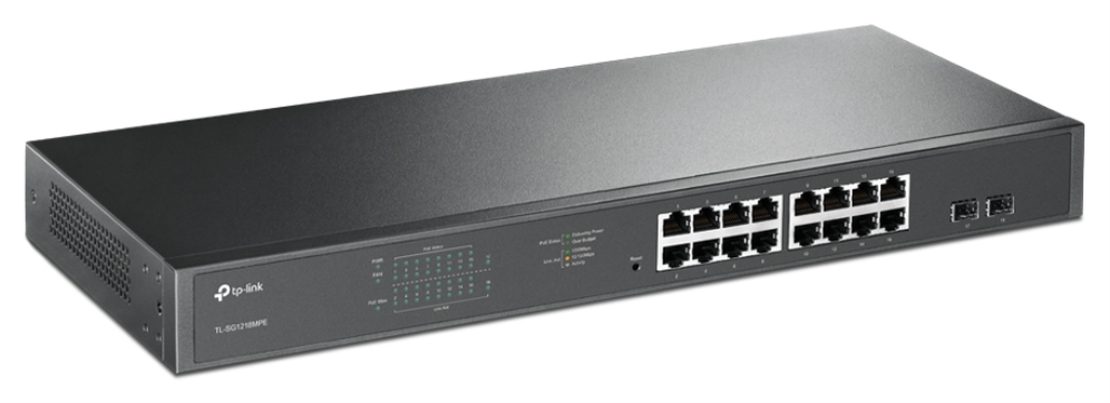 SWITCH TP LINK TL-SG1218MPE / EASY SMART 16x1G POE+, 192W - detalle