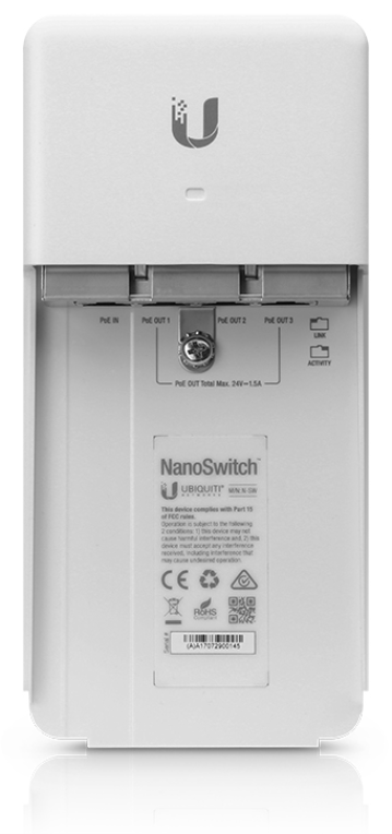 SWITCH UBIQUITI NANOSWITCH N-SW AIRMAX ACCESORIO EXTERIOR - detalle