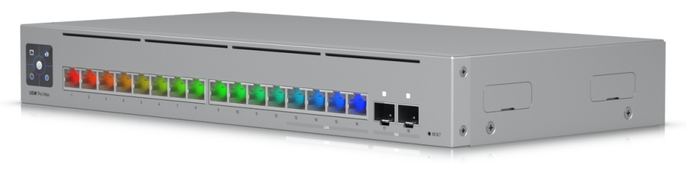SWITCH UBIQUITI UNIFI USW-PRO-MAX-16 16 PUERTOS - detalle