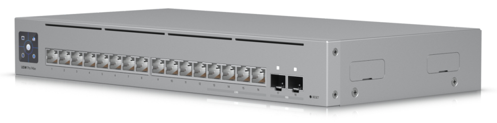 SWITCH UBIQUITI UNIFI USW-PRO-MAX-16 16 PUERTOS - detalle