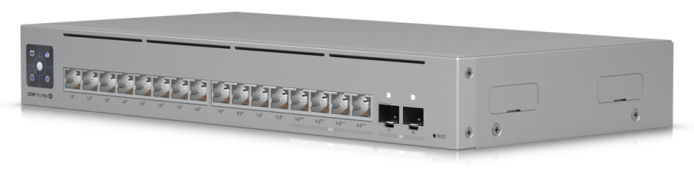 SWITCH UBIQUITI UNIFI USW-PRO-MAX-16-POE 16 PUERTOS POE - detalle