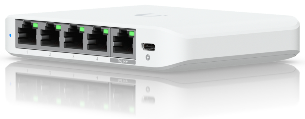 SWITCH UBIQUITI USW-FLEX-2.5G-5 UNIFI SWITCH FLEX 2.5GB - detalle
