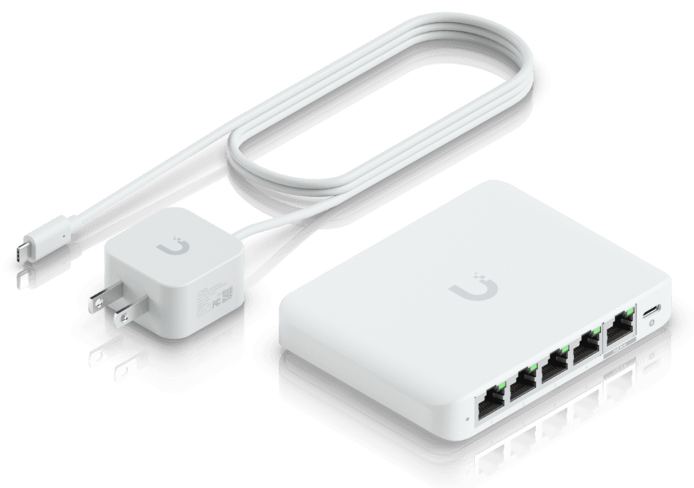 SWITCH UBIQUITI USW-FLEX-2.5G-5 UNIFI SWITCH FLEX 2.5GB - detalle