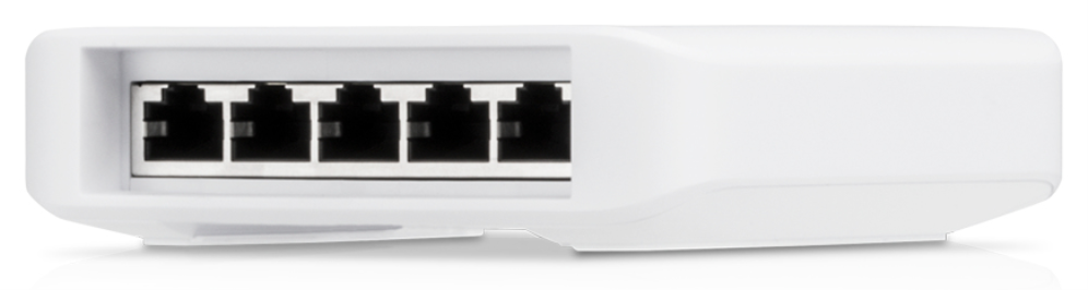 SWITCH UBIQUITI USW-FLEX UNIFI SWITCH FLEX 5 POE INTERIOR Y EXTERIOR - detalle