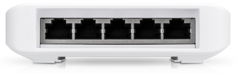 SWITCH UBIQUITI USW-FLEX UNIFI SWITCH FLEX 5 POE INTERIOR Y EXTERIOR - detalle