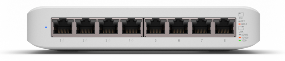 SWITCH UBIQUITI USW-LITE-8-POE UNIFI SWITCH LITE-8 - detalle