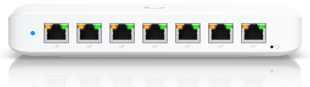SWITCH UNIFI UBIQUITI USW-ULTRA-210W 8 POR GBE POE+ 210W - detalle