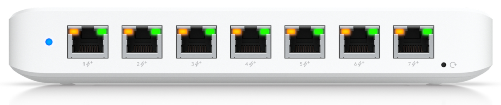SWITCH UNIFI UBIQUITI USW-ULTRA-210W 8 POR GBE POE+ 210W - detalle