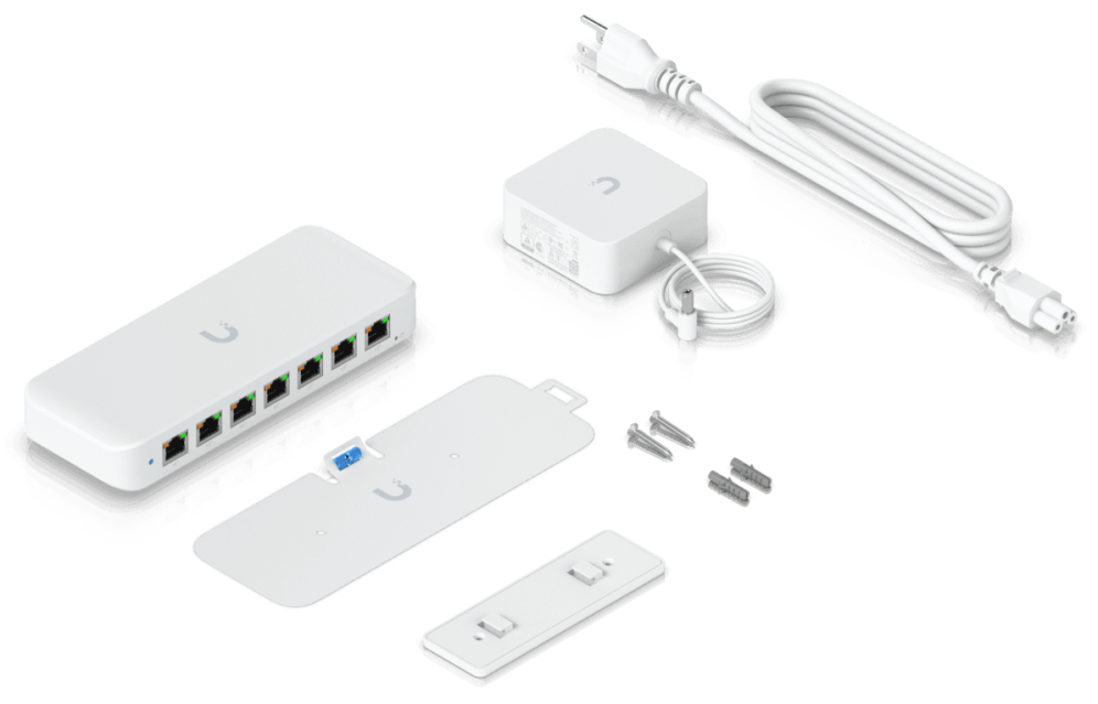 SWITCH UNIFI UBIQUITI USW-ULTRA-60W 8 POR GBE POE+ 60W - detalle