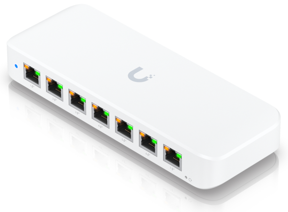 SWITCH UNIFI UBIQUITI USW-ULTRA-60W 8 POR GBE POE+ 60W - detalle