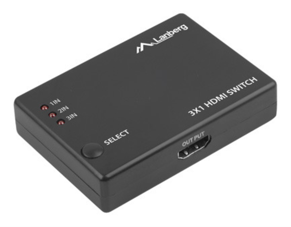 SWITCH VIDEO LANBERG 3 X HDMI + MICRO USB NEGRO CONTROL REMOTO - detalle