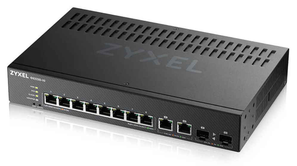 SWITCH ZYXEL EU REGION 8-PORT GBE L2 SWITCH - detalle