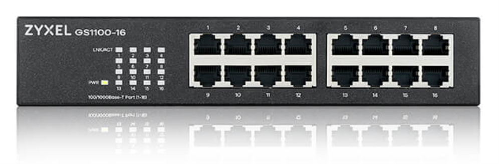 SWITCH ZYXEL GS1100-16 V3 16-PORT GIG NO GESTIONADO - detalle
