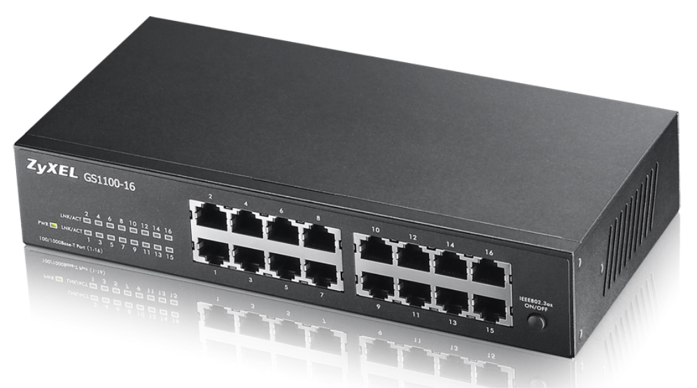 SWITCH ZYXEL GS1100-16 V3 16-PORT GIG NO GESTIONADO