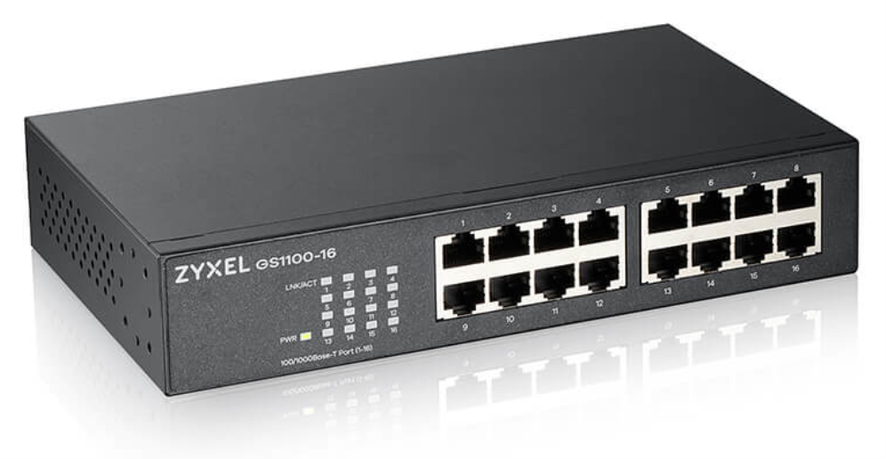 SWITCH ZYXEL GS1100-16 V3 16-PORT GIG NO GESTIONADO - detalle