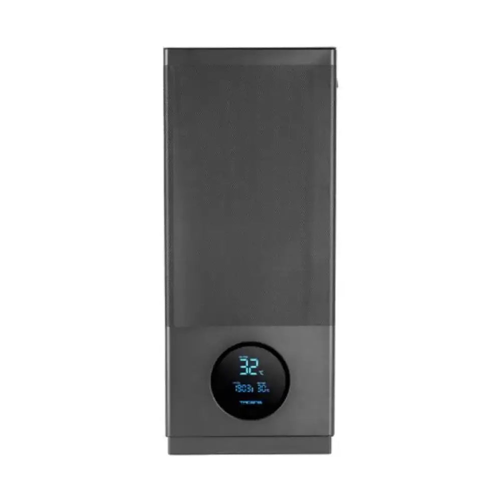 Caja ATX TACENS Ventis con ventiladores negros de 120 mm, ideal para minitorre y microtorre, con pantalla de ventiladores.