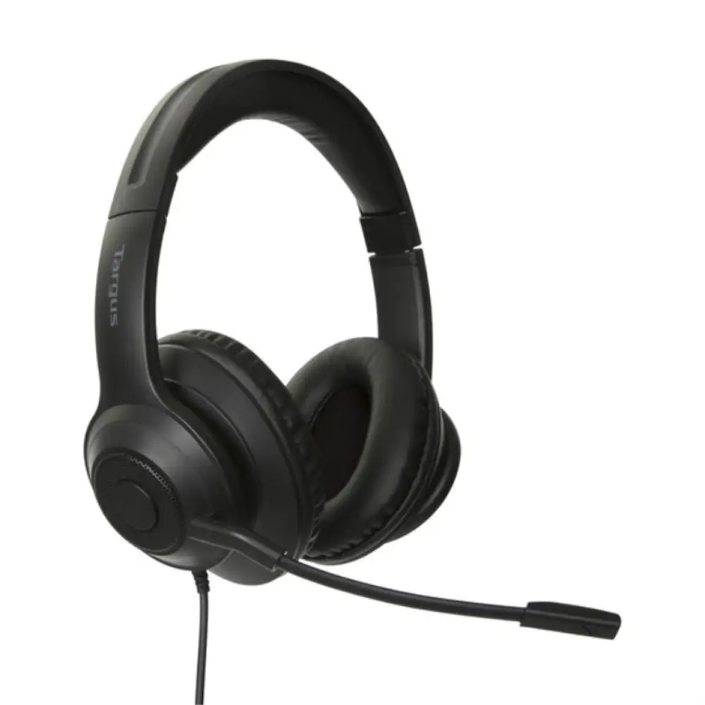 Targus AEH102GL auricular y casco Auriculares Alámbrico Diadema Llamadas/Música USB tipo A Negro - detalle