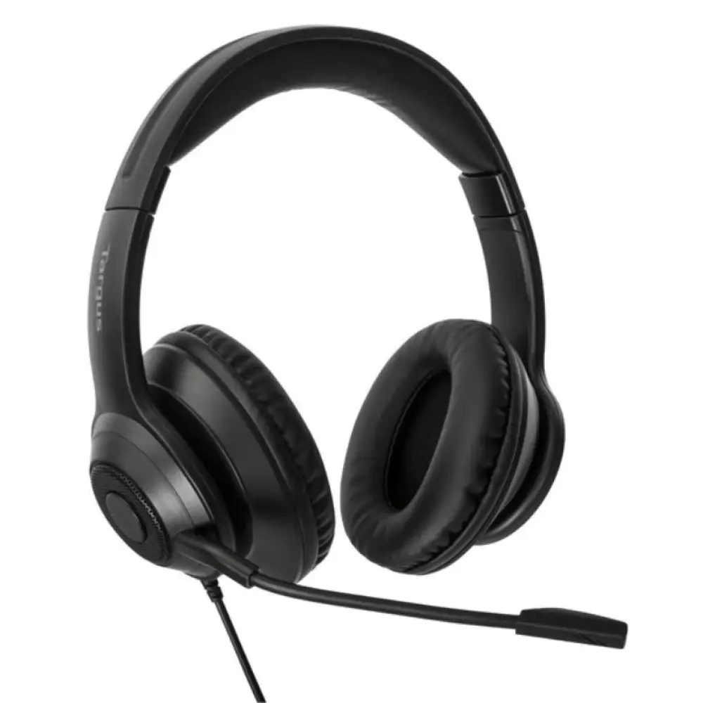 Targus AEH102GL auricular y casco Auriculares Alámbrico Diadema Llamadas/Música USB tipo A Negro - detalle