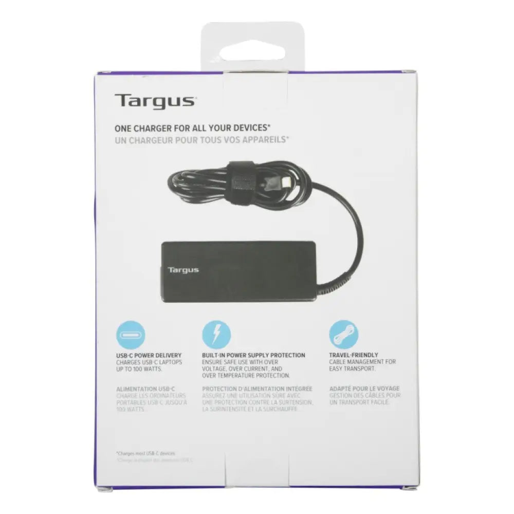 Targus APA108EU adaptador e inversor de corriente Interior 100 W Negro - detalle