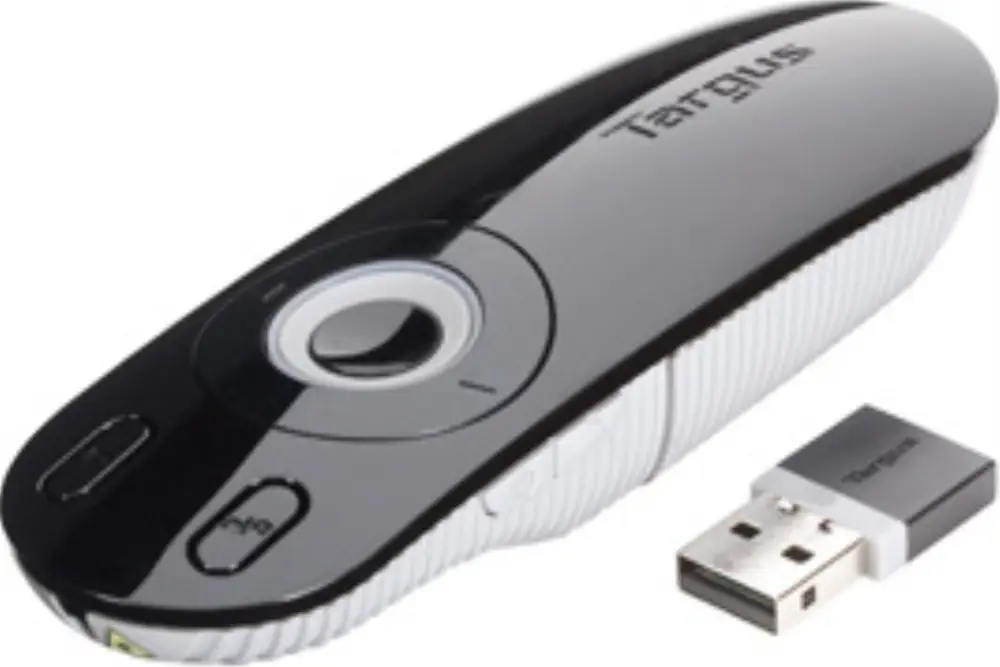 Targus Laser Presentation Remote apuntador inalámbricos Negro. Gris - detalle