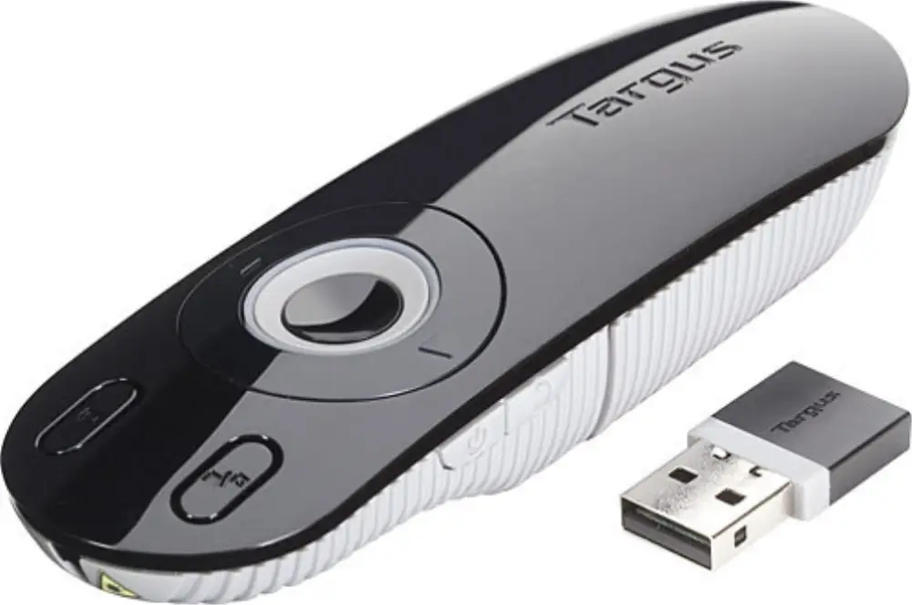 Targus Laser Presentation Remote apuntador inalámbricos Negro. Gris - detalle