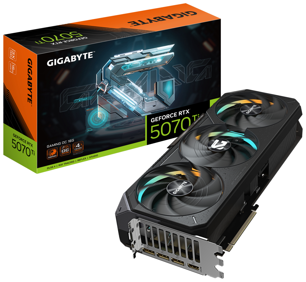 TARJETA GRA?FICA GIGABYTE RTX 5070TI GAMING OC 16GB