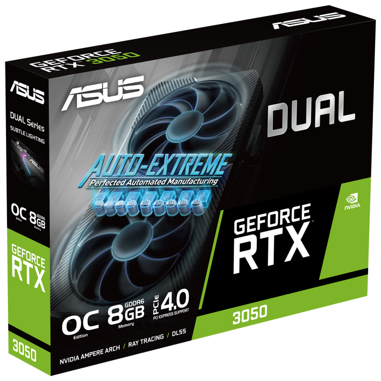 TARJETA GRAFICA ASUS DUAL RTX 3050 OC 8GB V2 - detalle
