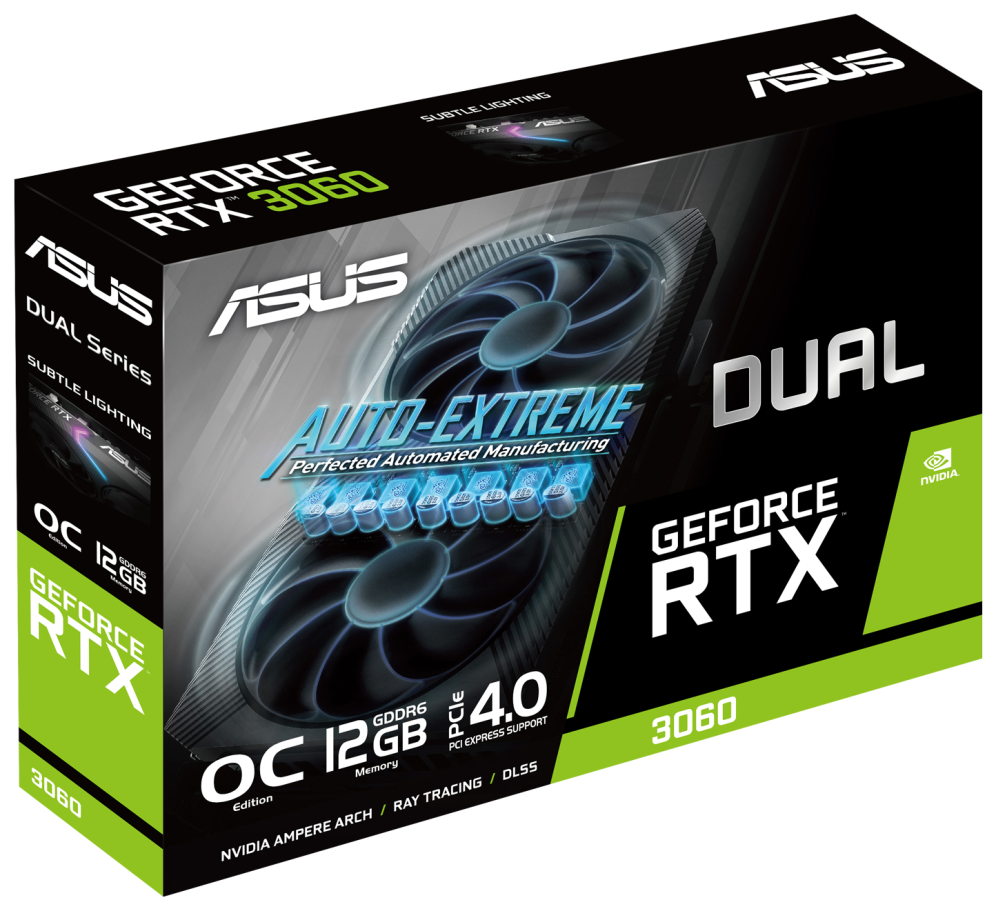 TARJETA GRAFICA ASUS DUAL RTX 3060 OC V2 12GB GDDR6 - detalle
