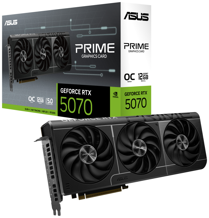 TARJETA GRAFICA ASUS PRIME RTX 5070 OC 12GB - detalle