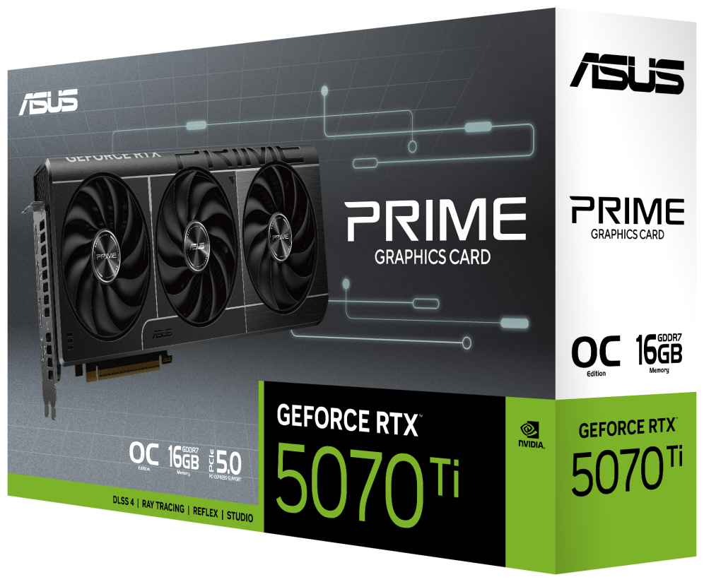 TARJETA GRAFICA ASUS PRIME RTX5070TI OC 16GB - detalle