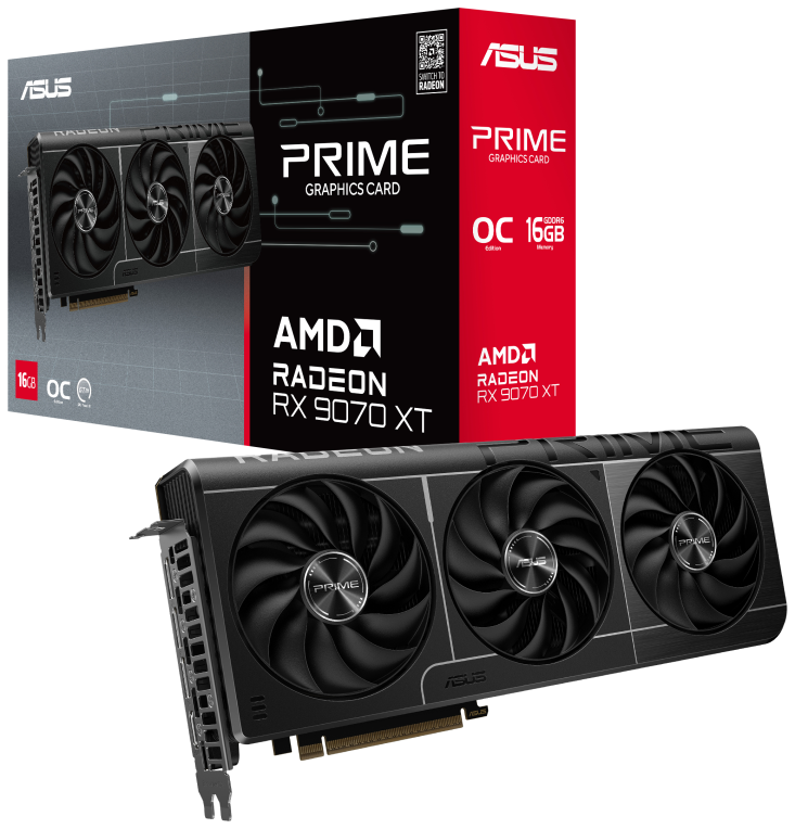 TARJETA GRAFICA ASUS RADEON PRIME RX9070XT O16G - detalle