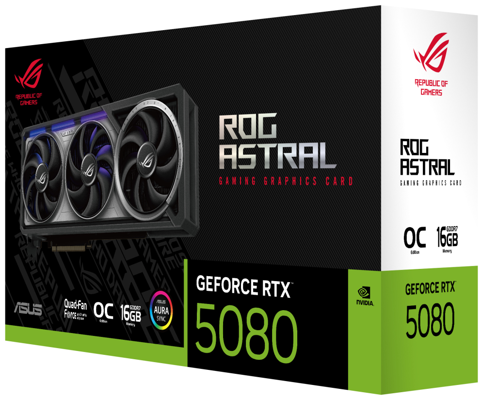 TARJETA GRAFICA ASUS ROG ASTRAL-RTX5080-O16G-GAMING - detalle