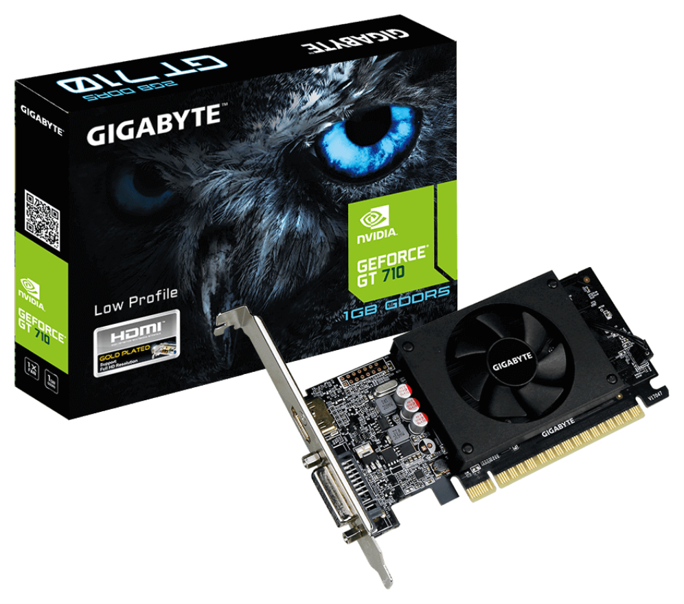 TARJETA GRÁFICA GIGABYTE GT 710 1GB GDDR5 - detalle