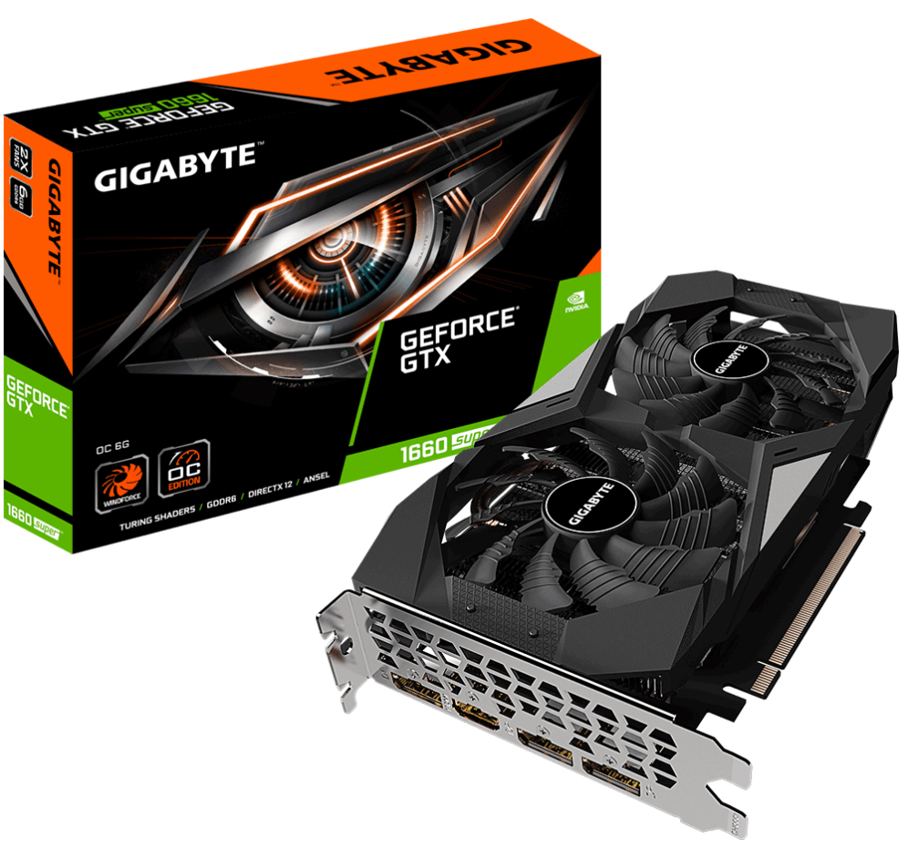 TARJETA GRAFICA GIGABYTE GTX 1660 SUPER OC 6GB - detalle