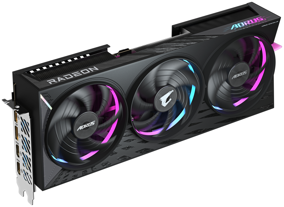 TARJETA GRAFICA GIGABYTE RADEON RX 9070XT AORUS E 16G - detalle