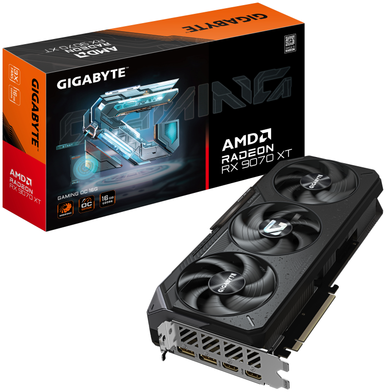 TARJETA GRAFICA GIGABYTE RADEON RX 9070XT GAMING OC 16G