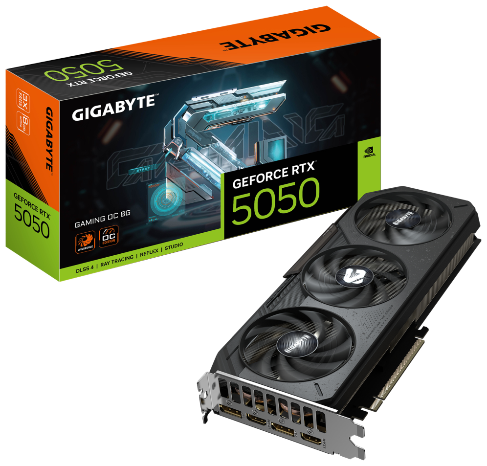 TARJETA GRAFICA GIGABYTE RTX 5050 GAMING 8GD OC
