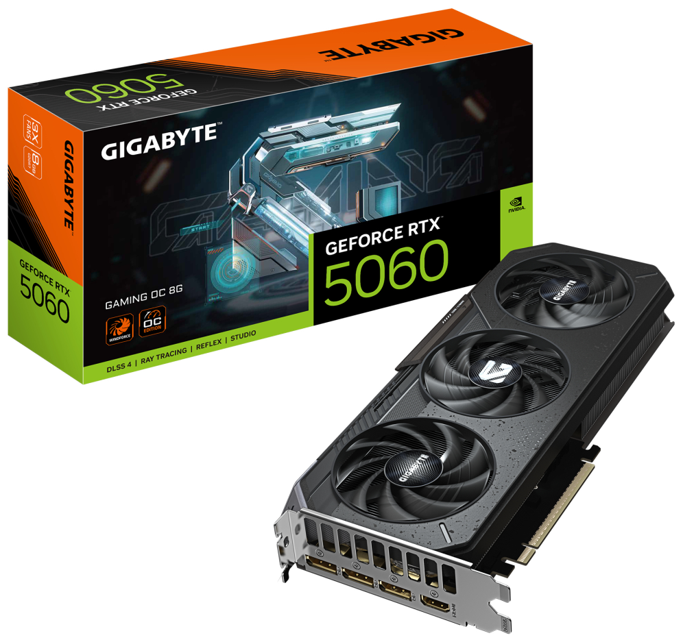 TARJETA GRAFICA GIGABYTE RTX 5060 OC 8GB GDDR7