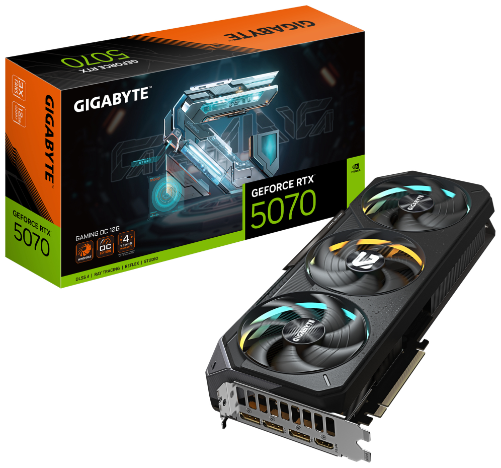 TARJETA GRAFICA GIGABYTE RTX 5070 GAMING OC 12GB