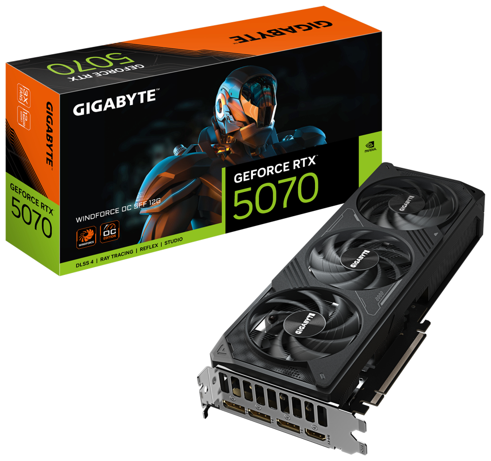 TARJETA GRAFICA GIGABYTE RTX 5070 WINDFORCE OC 12GB