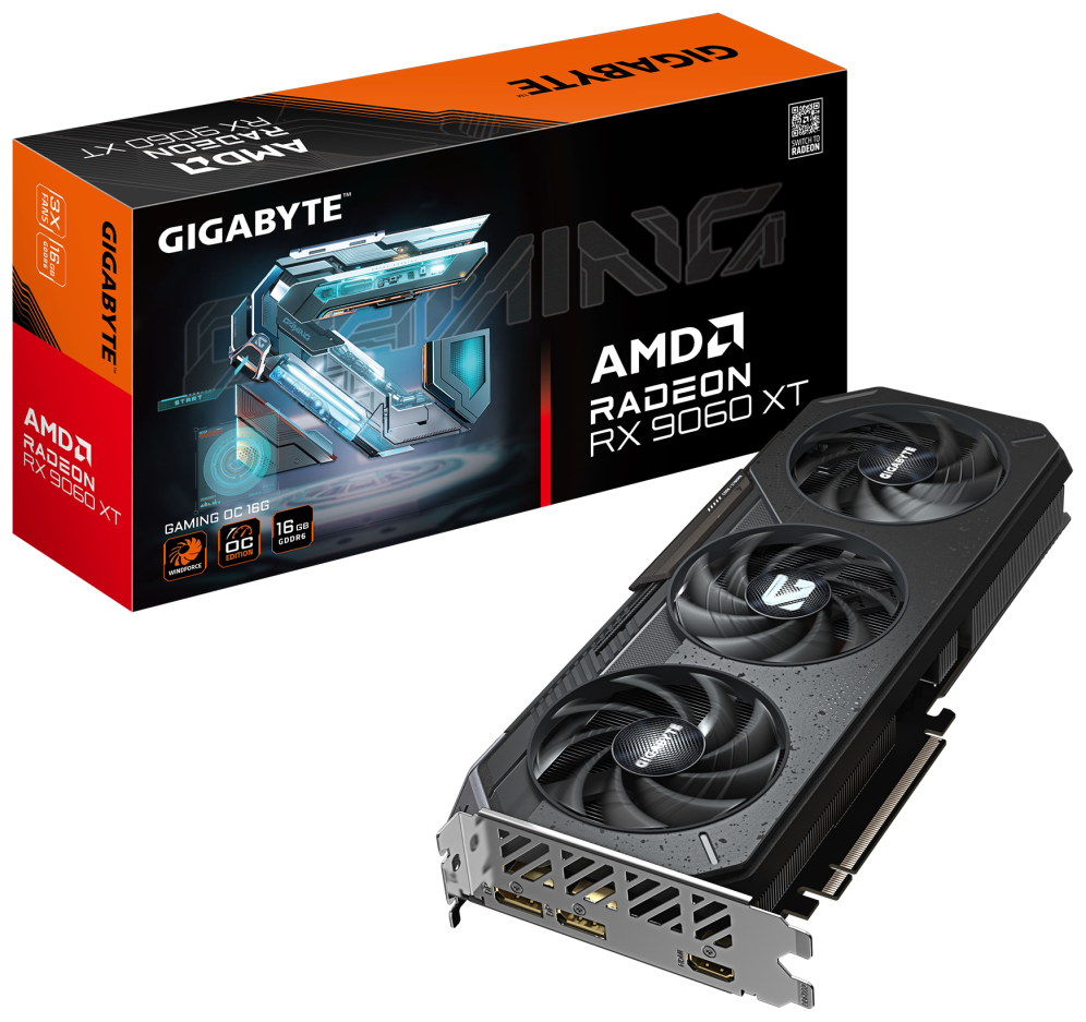 TARJETA GRAFICA GIGABYTE RX 9060XT OC GAMING 16GB