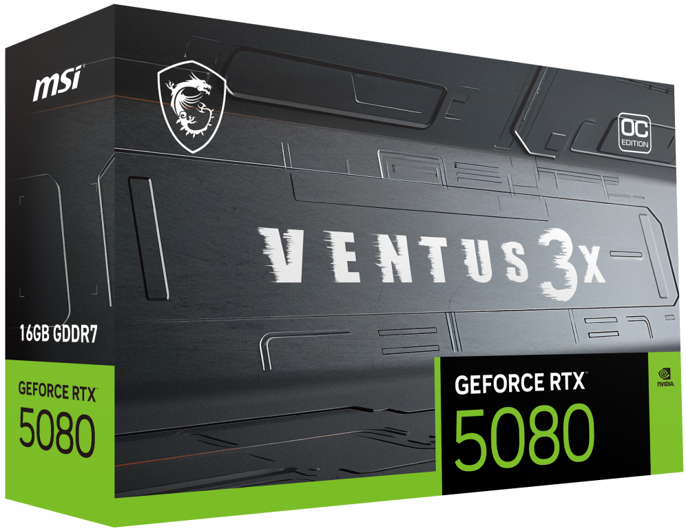 TARJETA GRAFICA MSI GEFORCE RTX 5080 16G VENTUS 3X OC - detalle