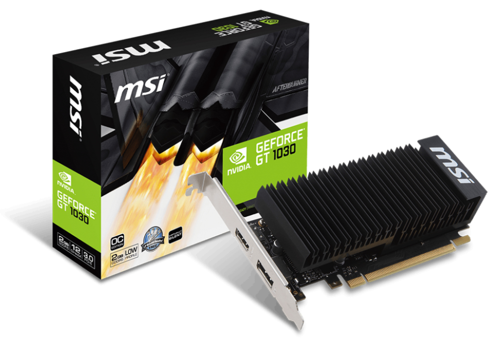 TARJETA GRAFICA MSI GT1030 2GHD4 LP OC 2GB GDDR4 - detalle