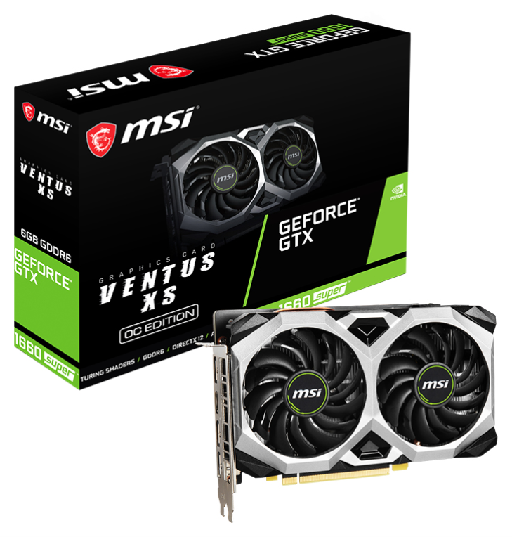TARJETA GRAFICA MSI GTX 1660 SUPER VENTUS XS OC 6GB GDDR6