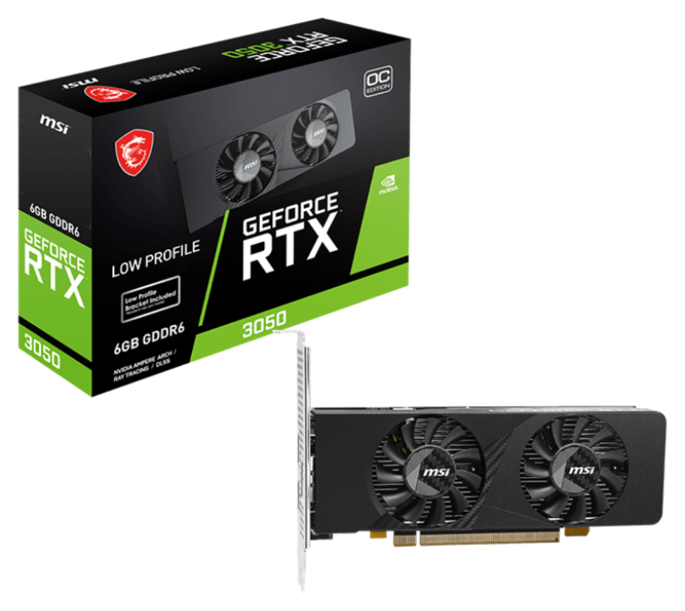 TARJETA GRAFICA MSI RTX 3050 LP E 6GB OC