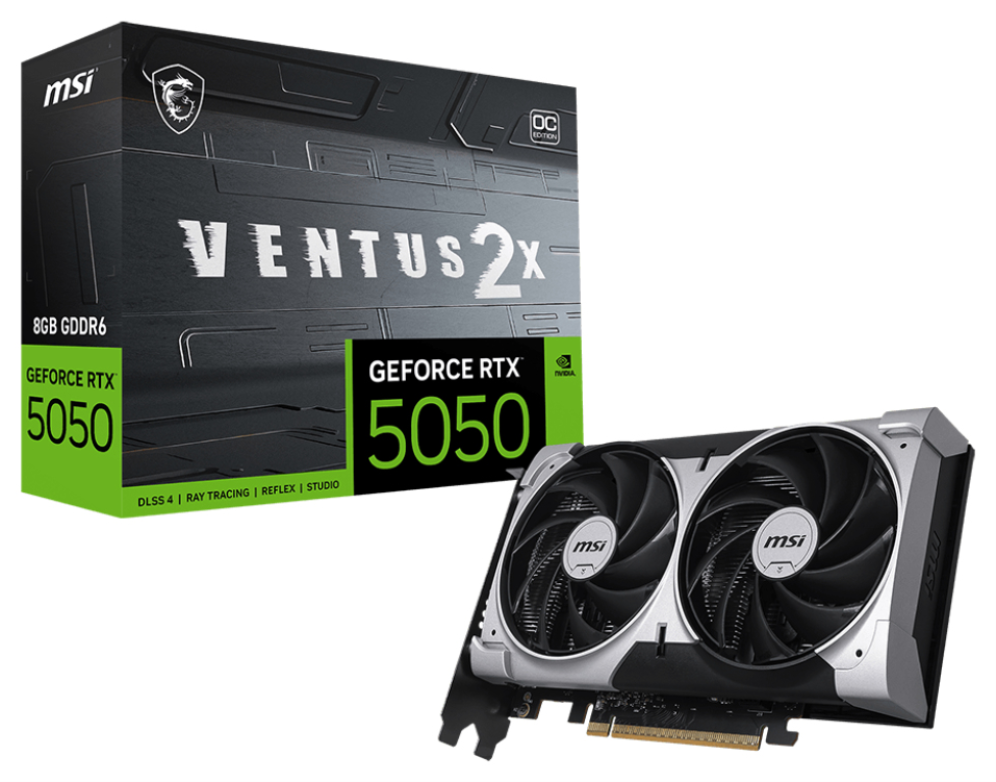 TARJETA GRAFICA MSI RTX 5050 8G VENTUS 2X OC