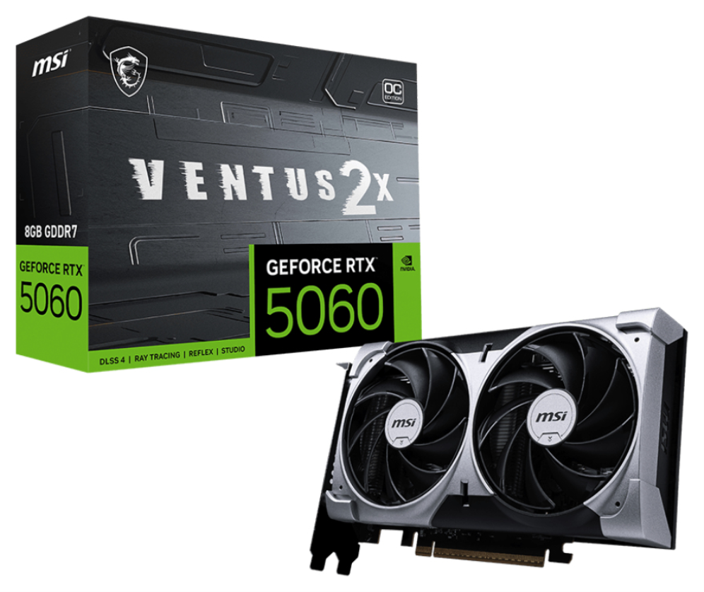 TARJETA GRAFICA MSI RTX 5060 8G VENTUS 2X OC