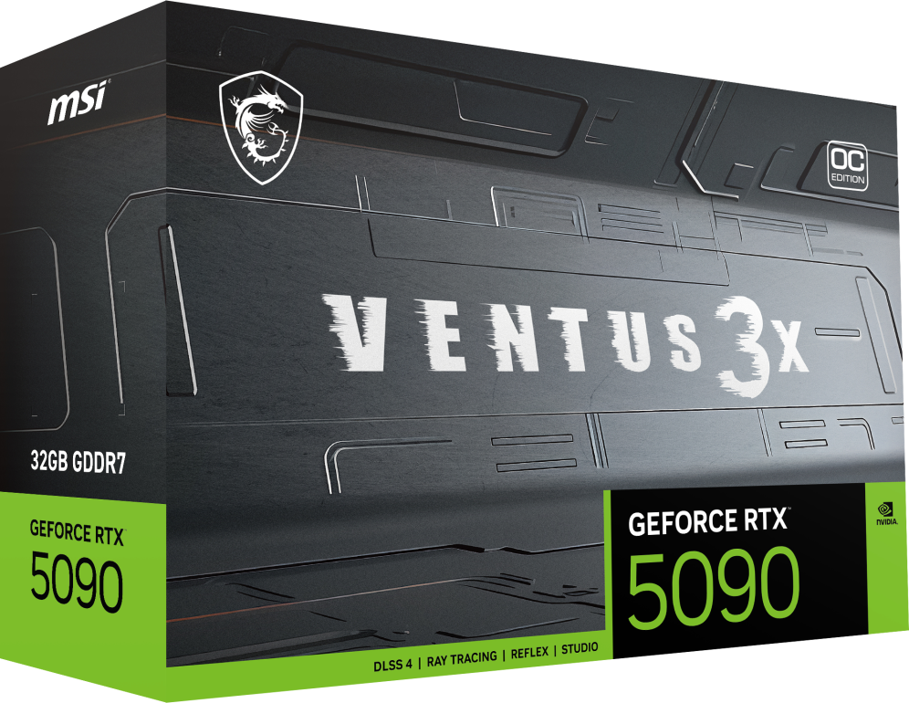 TARJETA GRAFICA MSI RTX 5090 32G VENTUS 3X OC - detalle