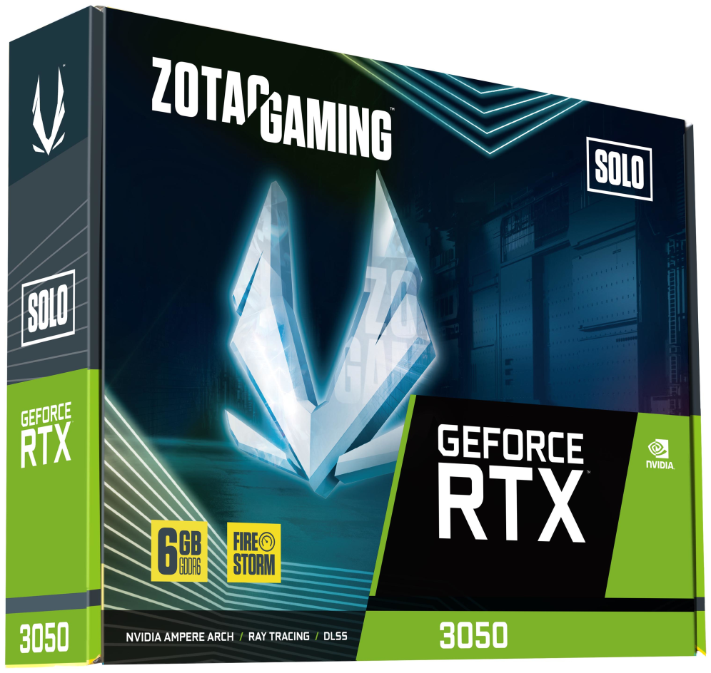 TARJETA GRAFICA ZOTAC RTX 3050 6GB SOLO GDDR6 - detalle
